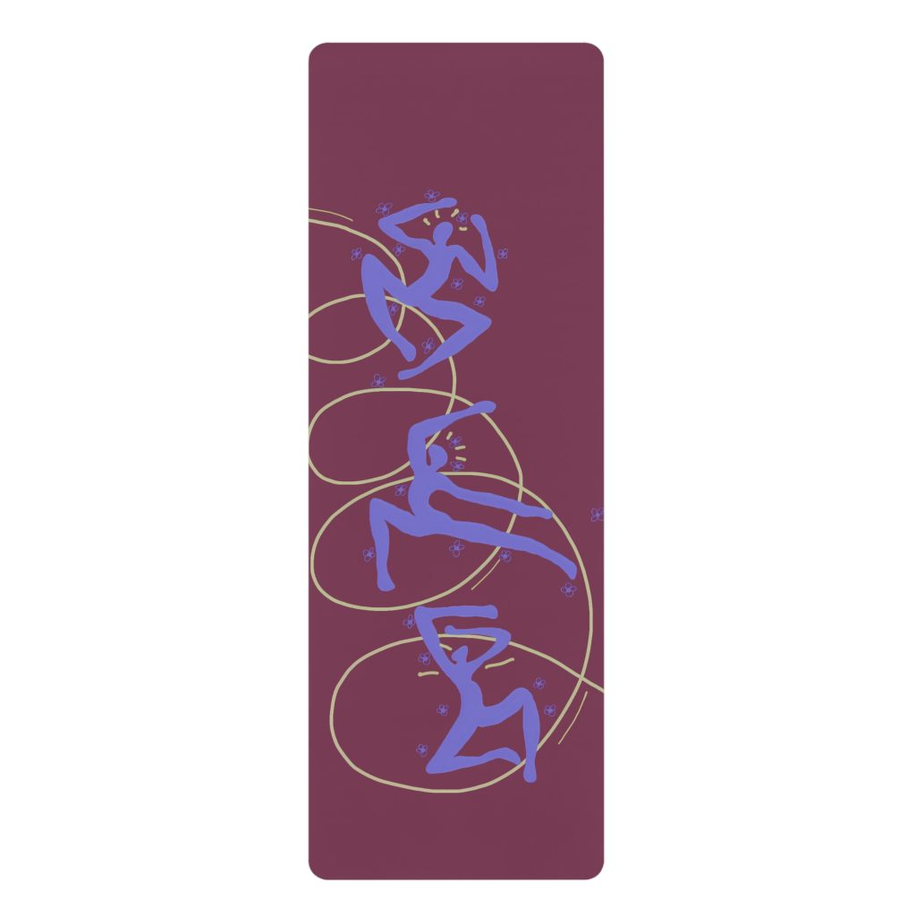 Purple Matisse Inspires Yoga Mat