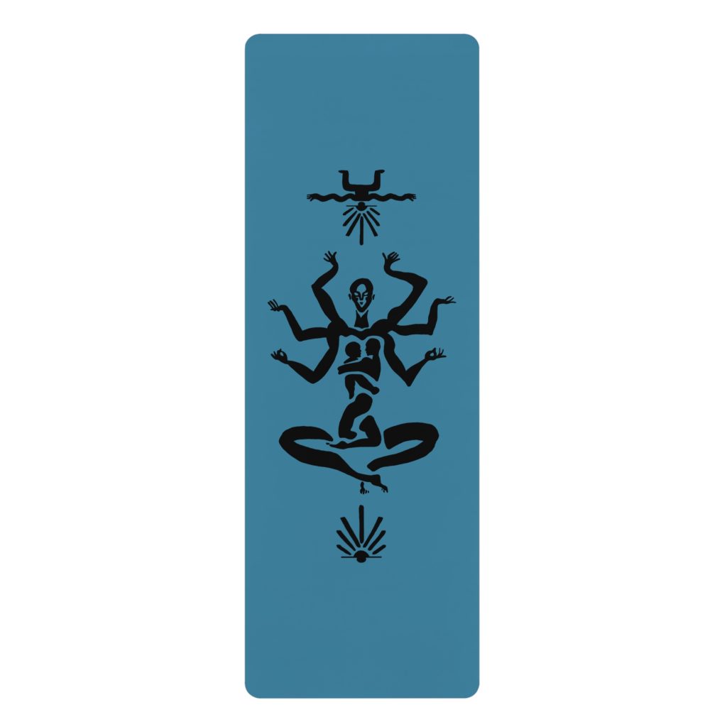 Blue Spiritual Yoga Mat