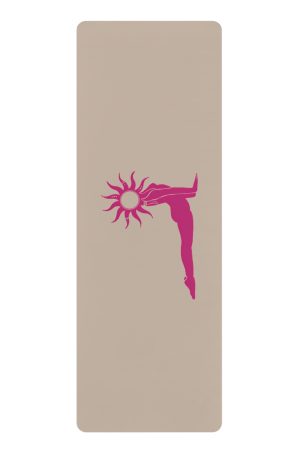 Pink Sun Salutation Yoga Mat
